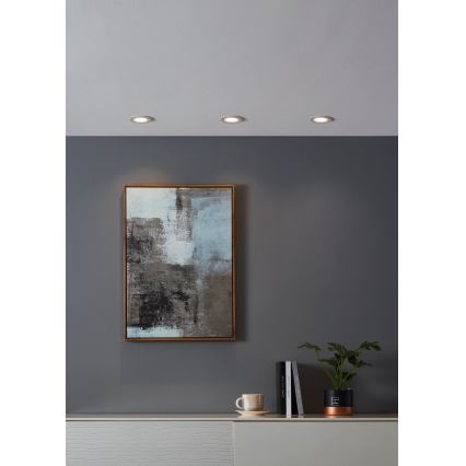 Eglo - LED RGBW Himmennettävä riippuva kattovalaisin LED/4,7W/230V valkoinen