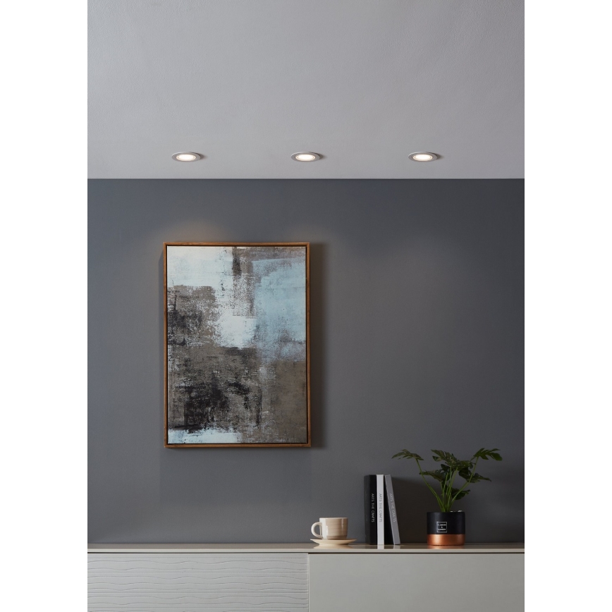 Eglo - LED RGBW Himmennettävä riippuva kattovalaisin LED/4,7W/230V valkoinen
