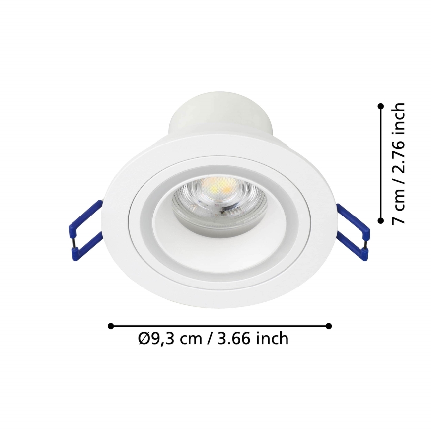Eglo - LED RGBW Himmennettävä riippuva kattovalaisin LED/4,7W/230V valkoinen