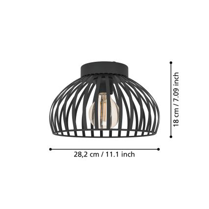 Eglo - Kattovalo 1xE27/40W/230V halkaisija 28 cm