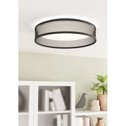 Eglo - LED-kattovalaisin LED/20W/230V musta