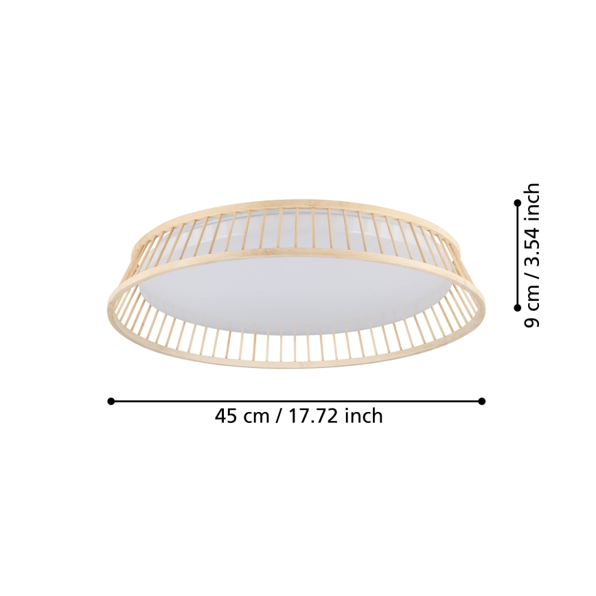 Eglo - LED-kattovalaisin LED/20W/230V ruskea