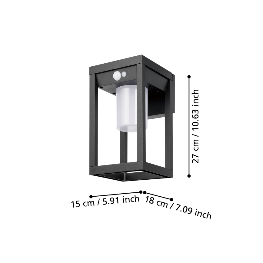Eglo - LED-seinäaurinkovalaisin anturilla LED/3,7W/3,7V IP44