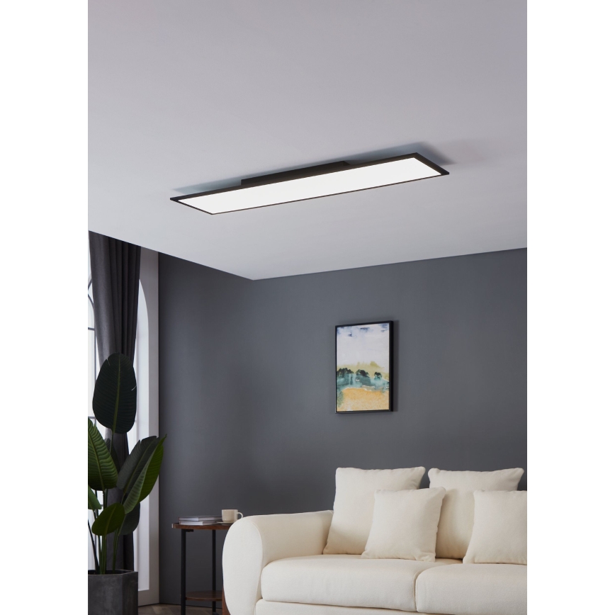 Eglo - LED-kattovalaisin LED/33W/230V 120x30 cm musta
