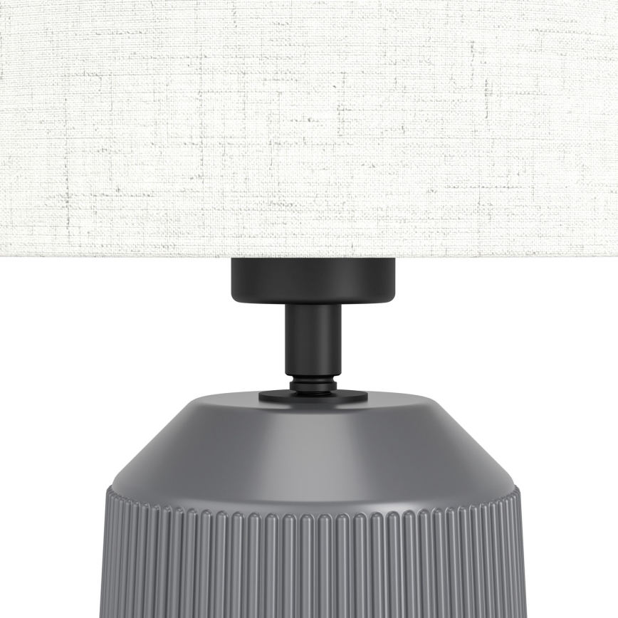 Eglo - Pöytävalaisin 1xE27/40W/230V harmaa