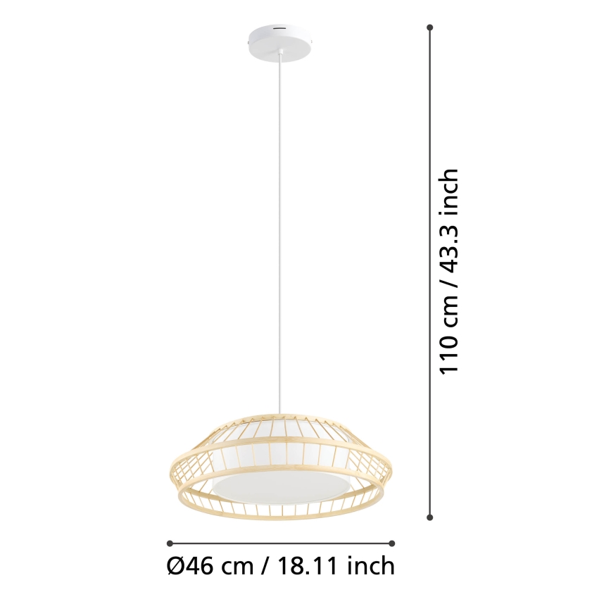 Eglo - LED RGBW Himmennettävä kattokruunu johdossa LED/22W/230V 2700-6500K