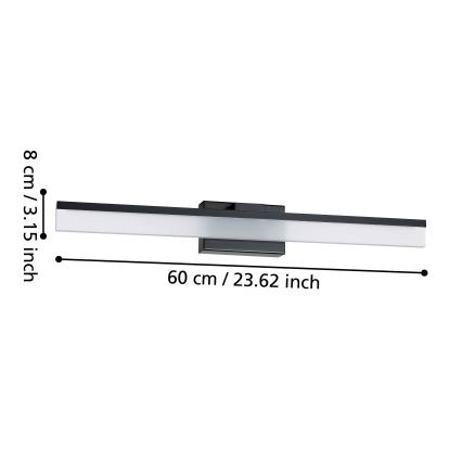 Eglo - LED-seinävalaisin kylpyhuoneeseen LED/11W/230V IP44