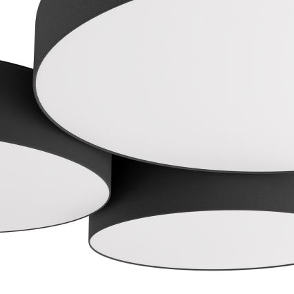 Eglo - RGBW Himmennettävä kattovalaisin 3xLED/7,5W/230V 2700-6500K musta