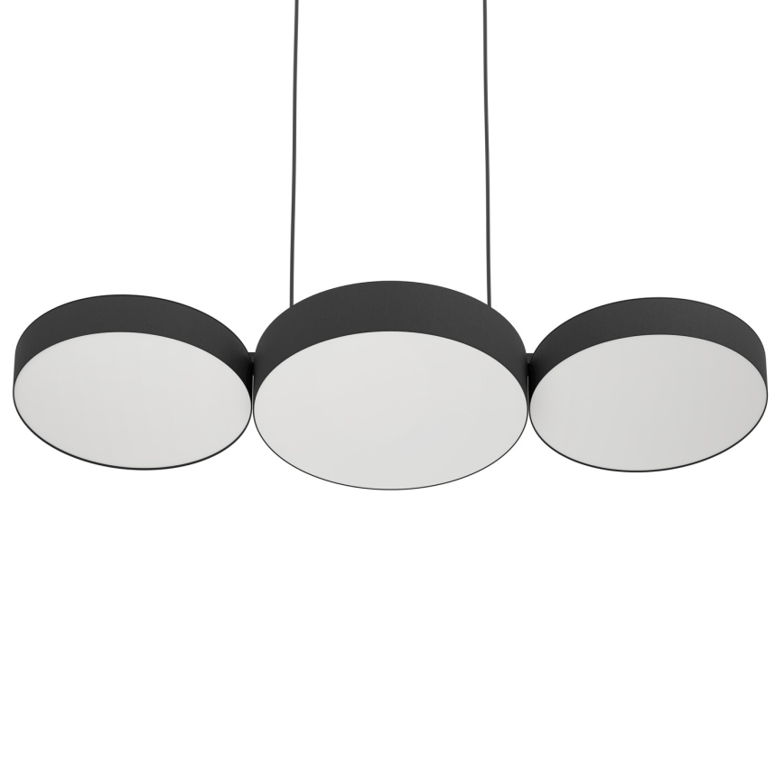 Eglo - LED RGBW Himmennettävä kattokruunu johdossa 3xLED/7,5W/230V 2700-6500K musta