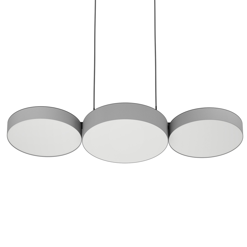 Eglo - LED RGBW Himmennettävä kattokruunu johdossa 3xLED/7,5W/230V 2700-6500K harmaa