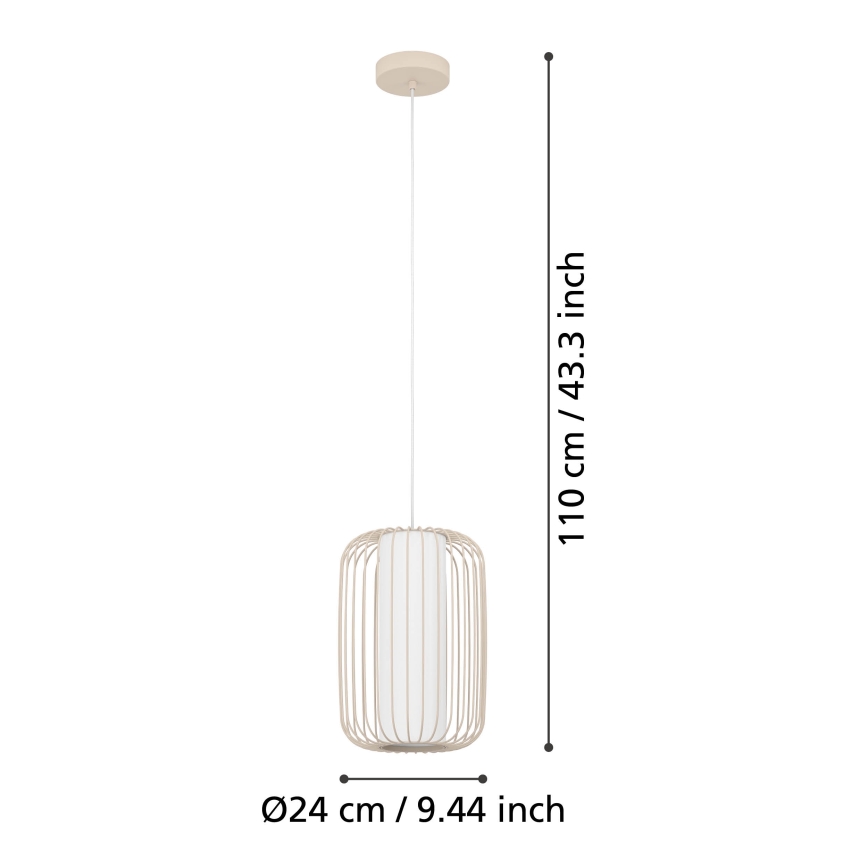 Eglo - Kattokruunu johdossa 1xE27/40W/230V halkaisija 24 cm
