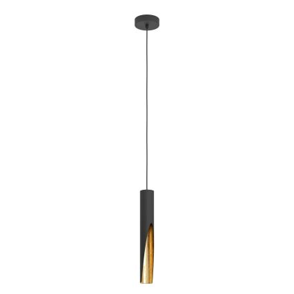 Eglo - LED-kattokruunu johdossa 1xGU10/4,5W/230V musta/kulta