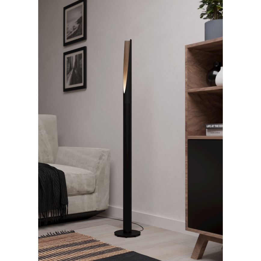 Eglo - LED-lattiavalaisin 1xGU10/4,5W/230V musta/ruskea