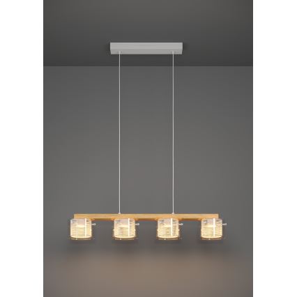 Eglo - LED RGBW Himmennettävä kattokruunu johdossa 4xLED/3,7W/230V 2700-6500K
