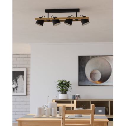 Eglo - LED RGBW Himmennettävä kiinteä kattokruunu 4xLED/3,7W/230V 2700-6500K