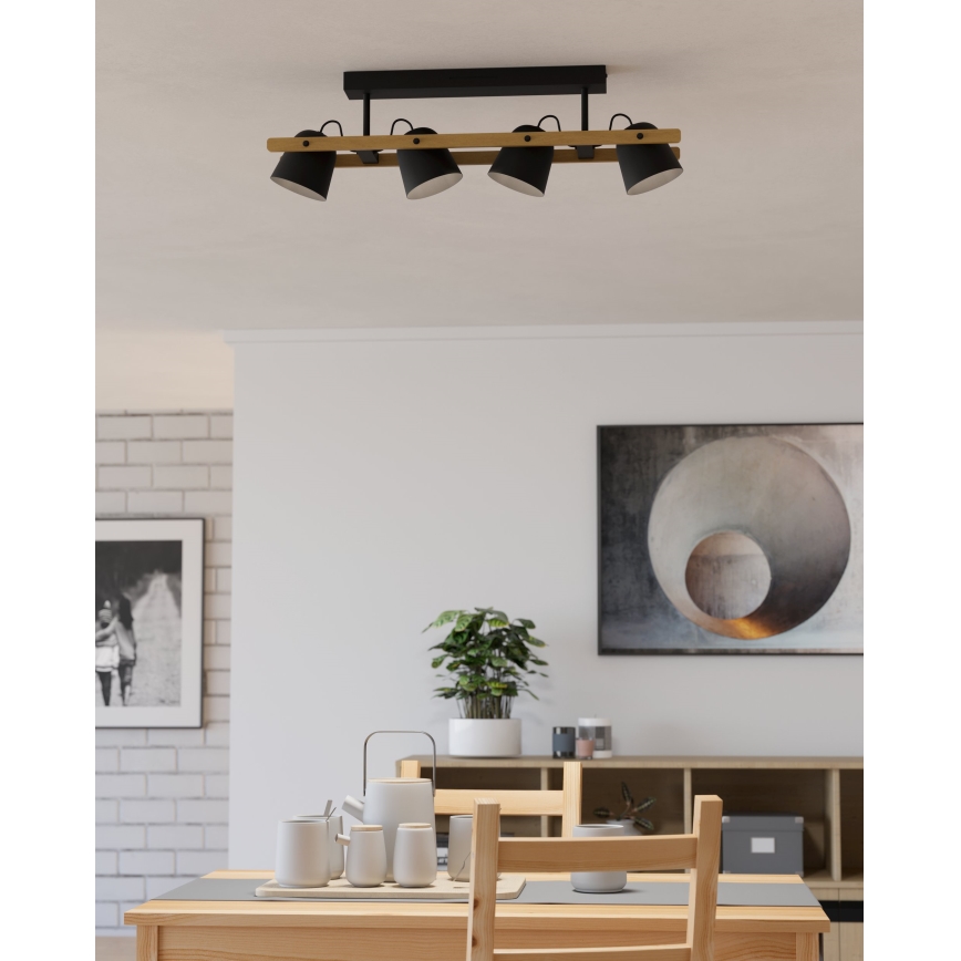 Eglo - LED RGBW Himmennettävä kiinteä kattokruunu 4xLED/3,7W/230V 2700-6500K