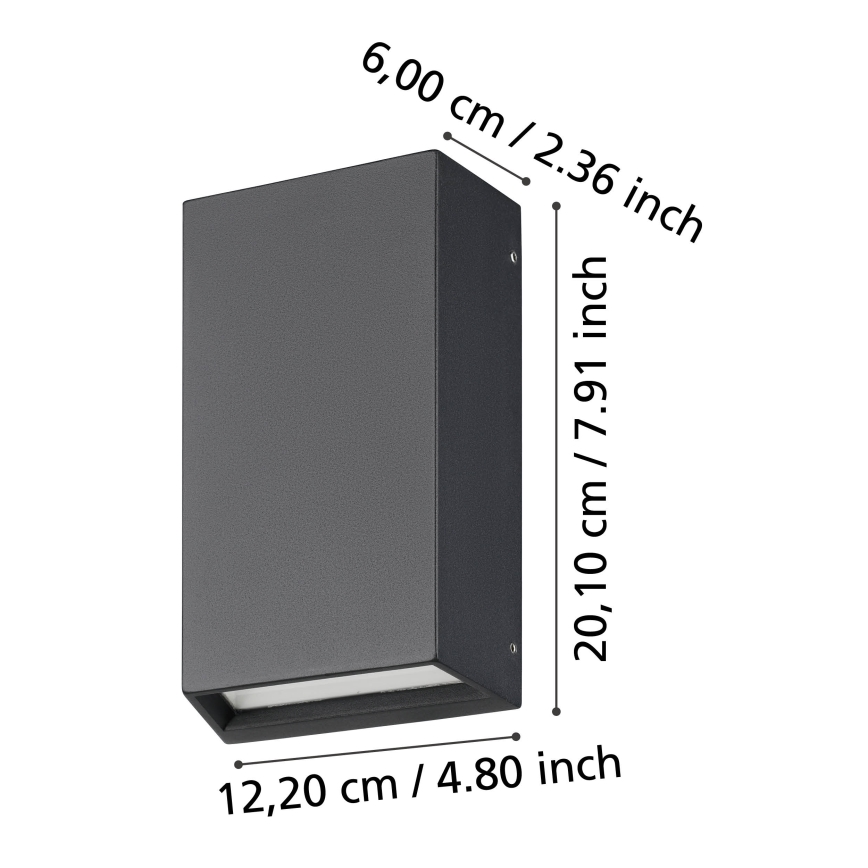 Eglo - LED-ulkoseinävalaisin 2xLED/5W/230V IP65