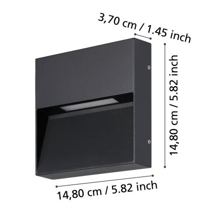 Eglo - LED-ulkoseinävalaisin LED/4,8W/230V IP65