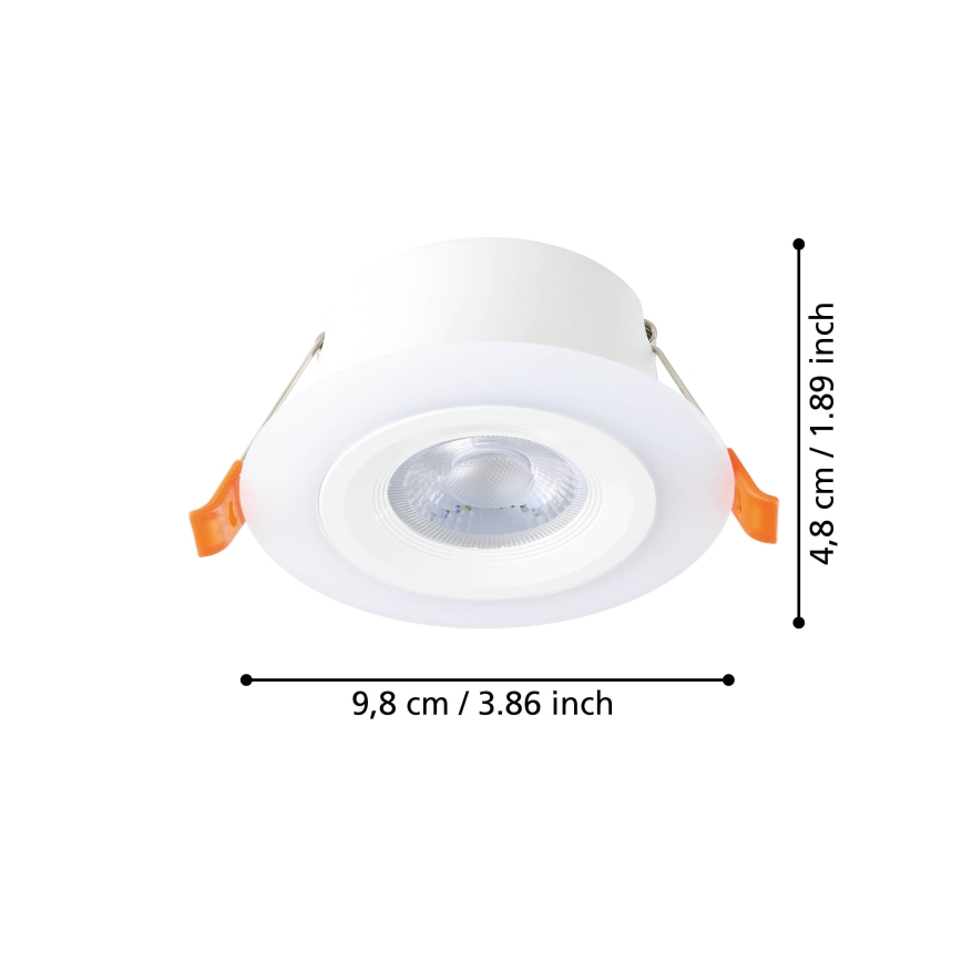 Eglo - LED upotettava valo LED/4,8W/230V valkoinen