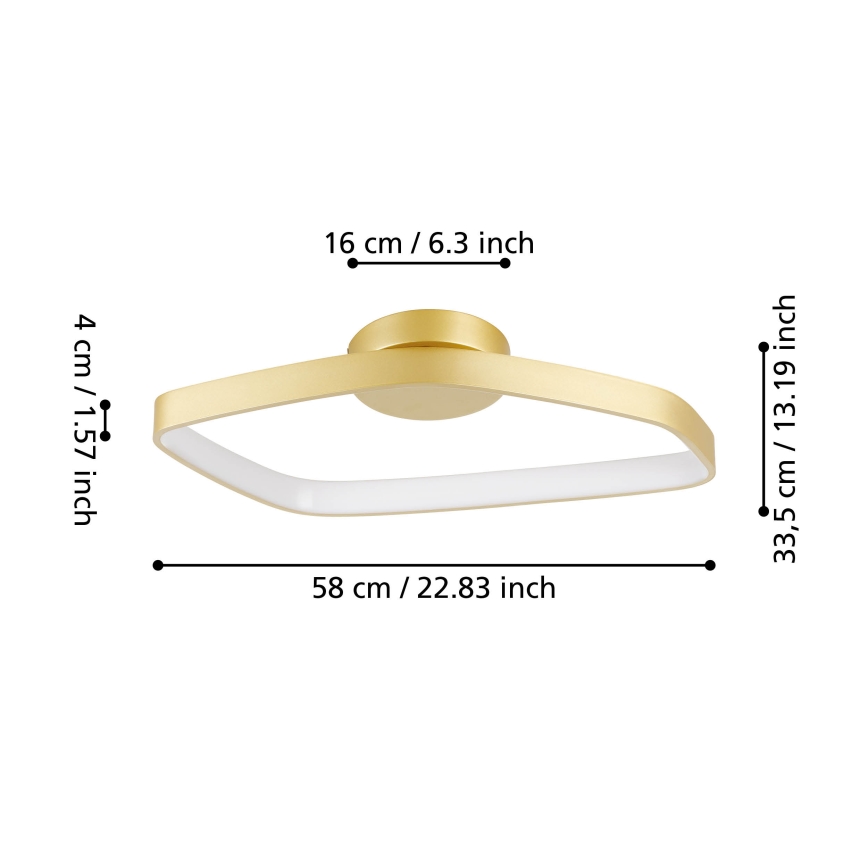 Eglo - Himmennettävä LED-kattovalaisin LED/25,2W/230V