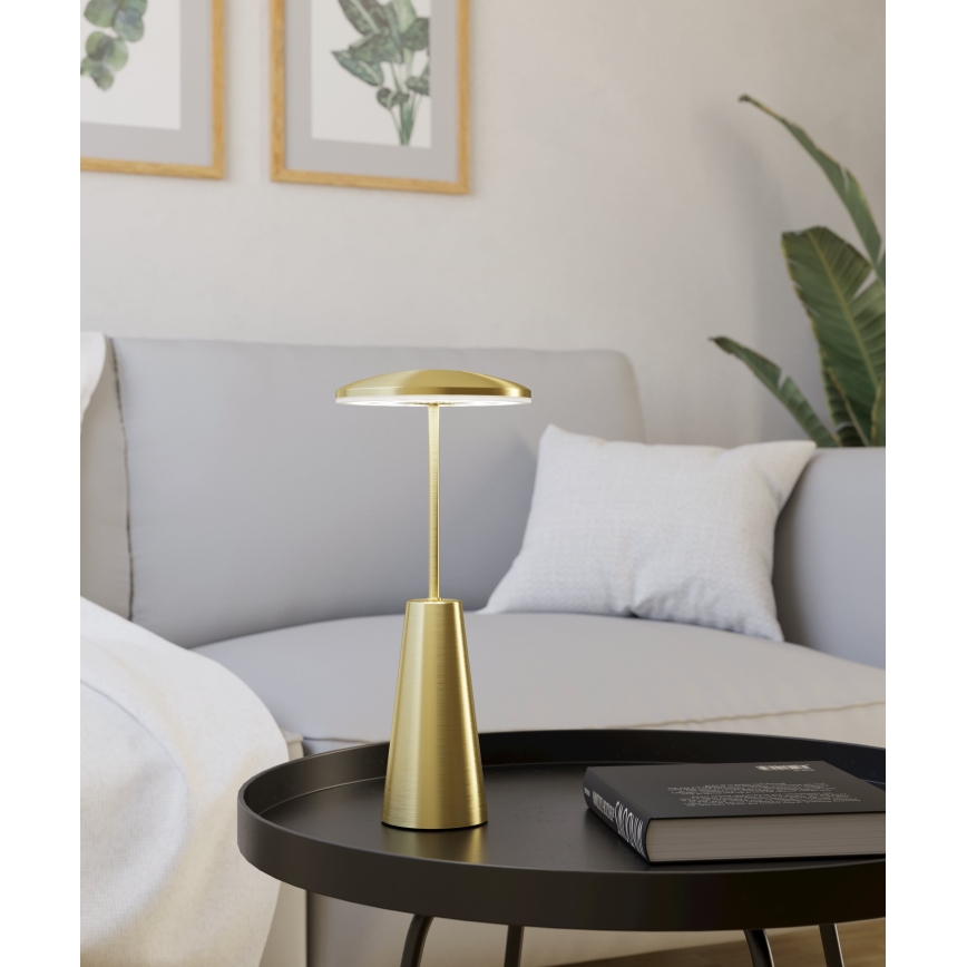 Eglo - LED Himmennettävä kosketus ulko lamppu LED/2,8W/5V 2400K/3000K/4000K 5200 mAh IP54 kulta