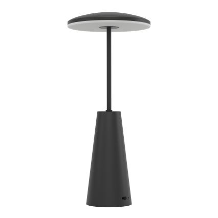 Eglo - LED Himmennettävä kosketus ulko lamppu LED/2,8W/5V 2400K/3000K/4000K 5200 mAh IP54 musta