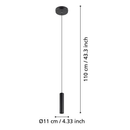 Eglo - LED-kattokruunu johdossa LED/5W/230V