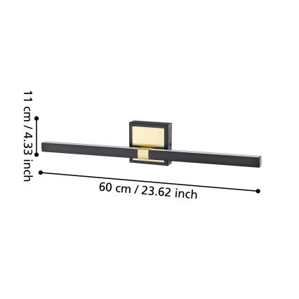 Eglo - LED-seinävalaisin kylpyhuoneeseen LED/11W/230V IP44