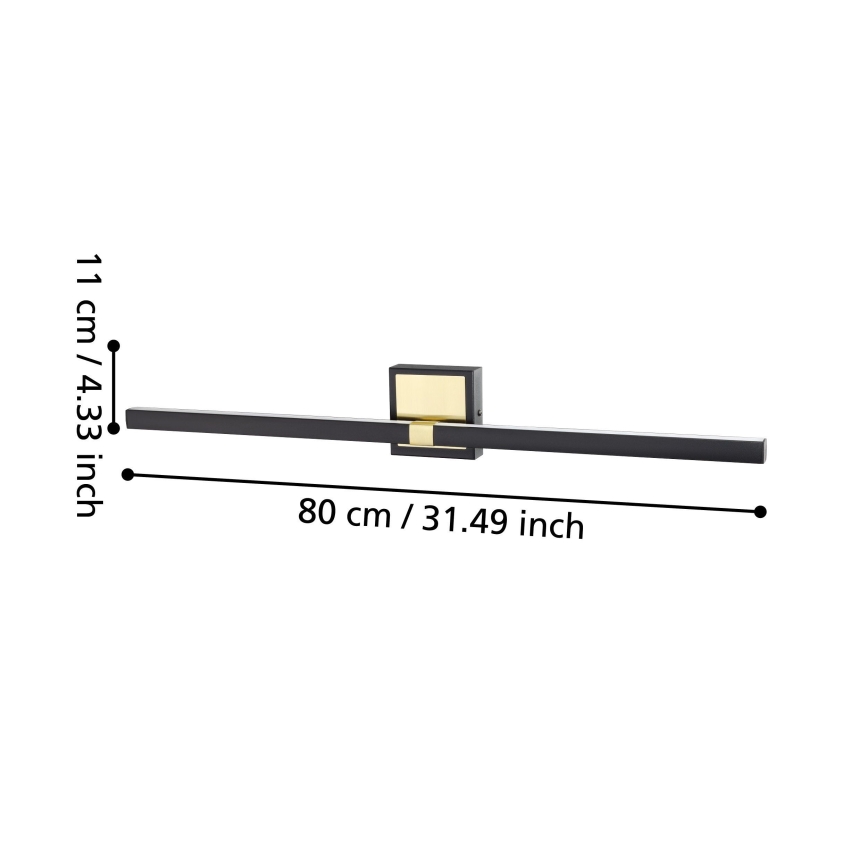 Eglo - LED-seinävalaisin kylpyhuoneeseen LED/17,5W/230V IP44