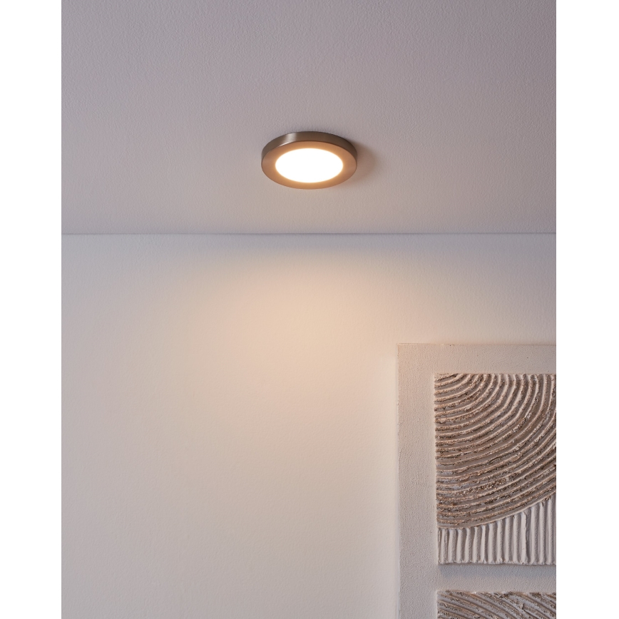 Eglo - LED upotettava valo LED/5,5W/230V 3000K mattakromi