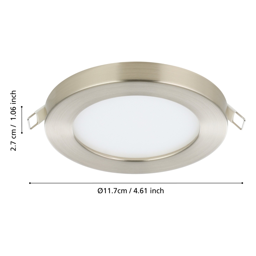 Eglo - LED upotettava valo LED/5,5W/230V 4000K mattakromi