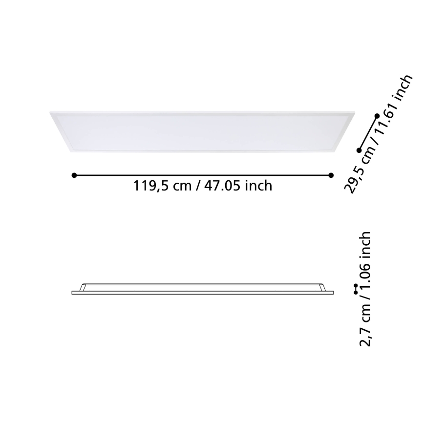 Eglo - Kiinteä LED-paneeli LED/34,5W/230V 120x30 cm