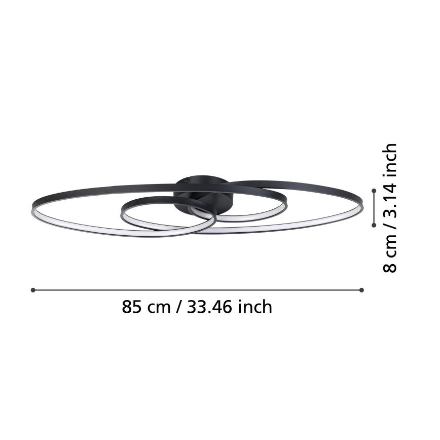 Eglo - himmennettävä LED-kattovalaisin LED/38W/230V