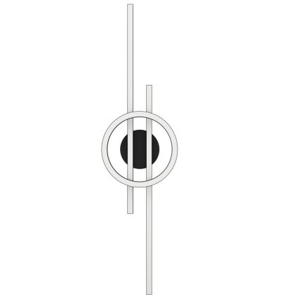 Eglo - LED RGBW Himmennettävä kattovalo LED/23,5W/230V 2700-6500K musta + kauko-ohjaus