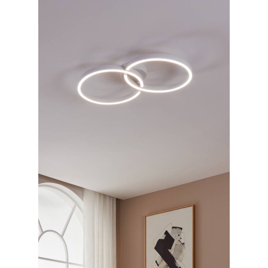 Eglo 900954 - LED RGBW Himmennettävä kattovalo LED/19,5W/230V 2700-6500K valkoinen + kauko-ohjaus