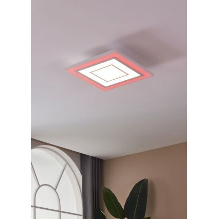 Eglo - RGBW Himmennettävä kattovalaisin LED/18W/230V 3000-6500K + kauko-ohjaus