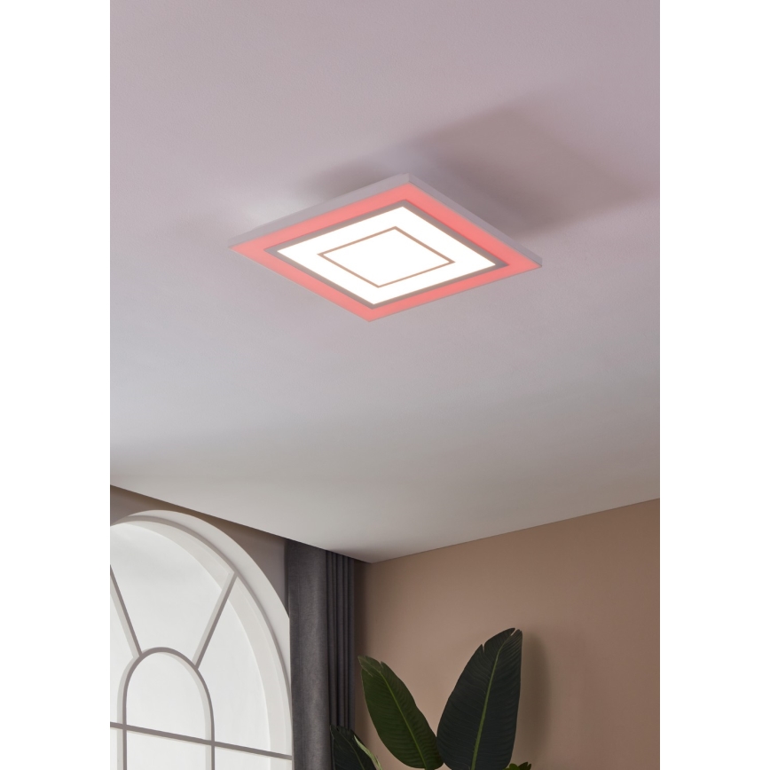 Eglo - RGBW Himmennettävä kattovalaisin LED/18W/230V 3000-6500K + kauko-ohjaus
