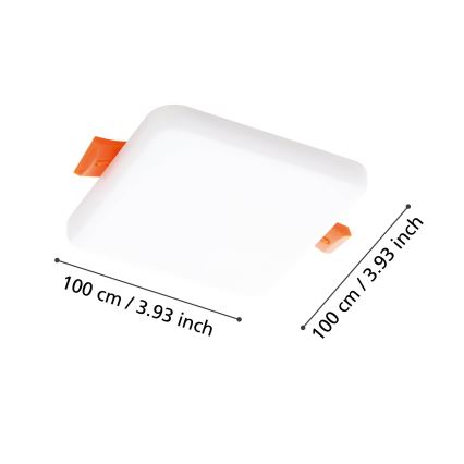 Eglo - LED Kylpyhuoneen upotettava valo LED/5,5W/230V 10x10 cm IP65