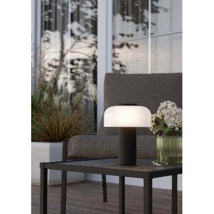 Eglo - LED Himmennettävä kosketus ulko lamppu LED/2,25W/5V 2400-4000K 5200 mAh IP44 musta/valkoinen