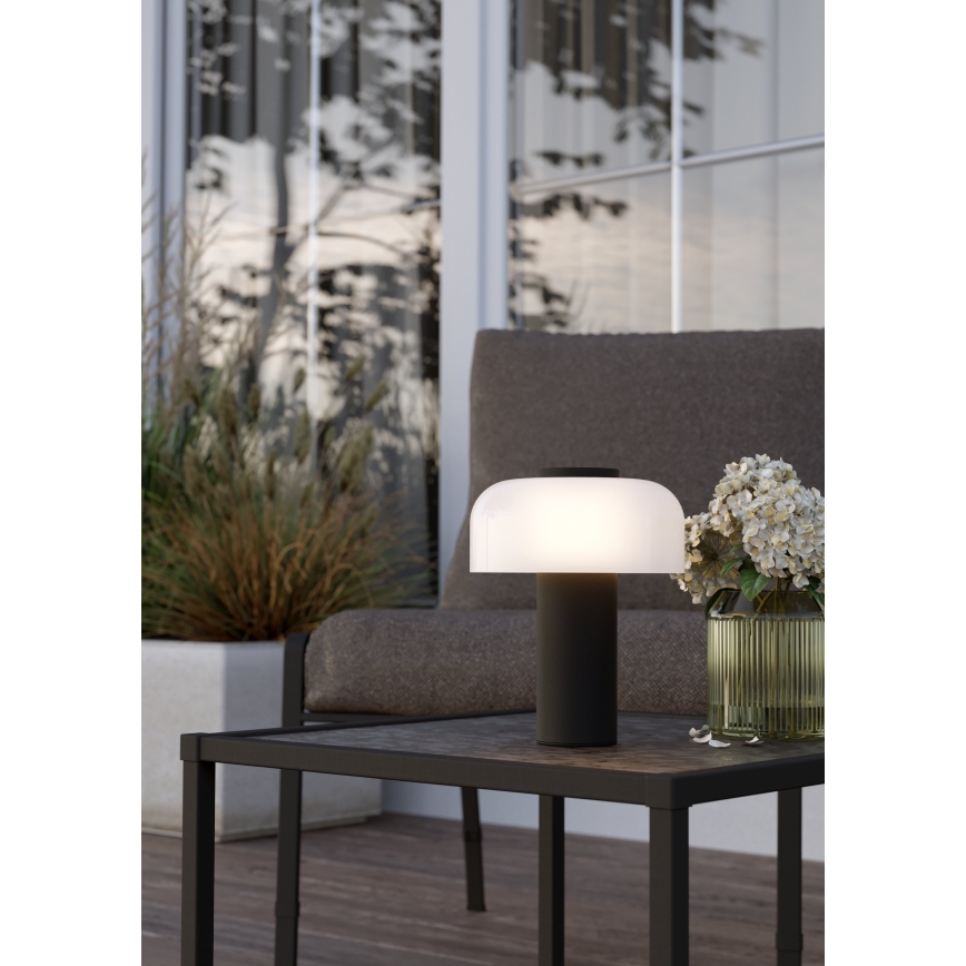 Eglo - LED Himmennettävä kosketus ulko lamppu LED/2,25W/5V 2400-4000K 5200 mAh IP44 musta/valkoinen