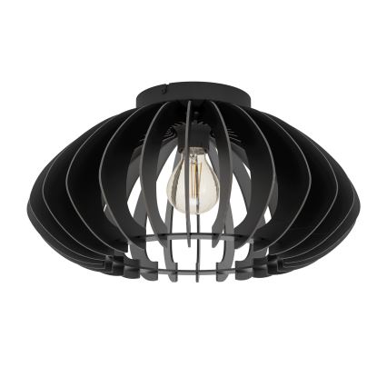 Eglo - Kattovalo 1xE27/40W/230V halkaisija 45 cm musta
