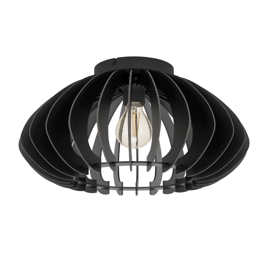 Eglo - Kattovalo 1xE27/40W/230V halkaisija 45 cm musta