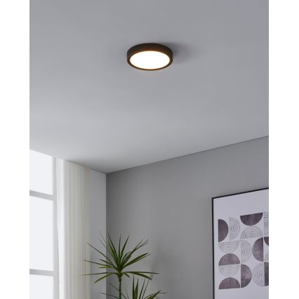 Eglo - LED-kattovalaisin anturilla LED/17W/230V 3000K musta