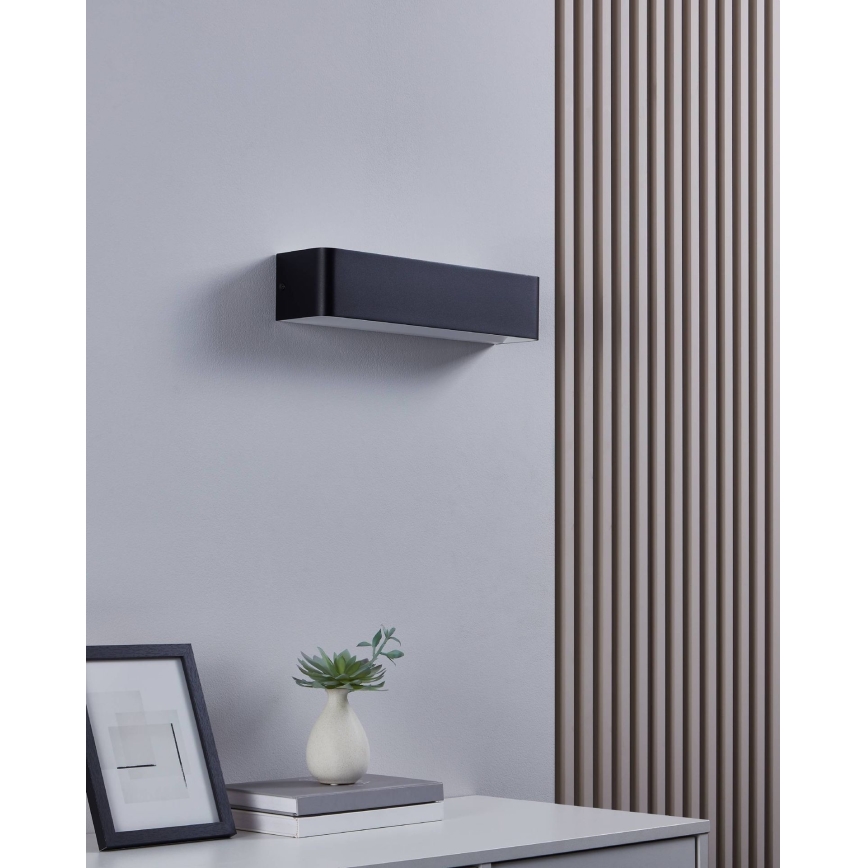 Eglo - LED-seinävalaisin LED/12W/230V 3000K musta