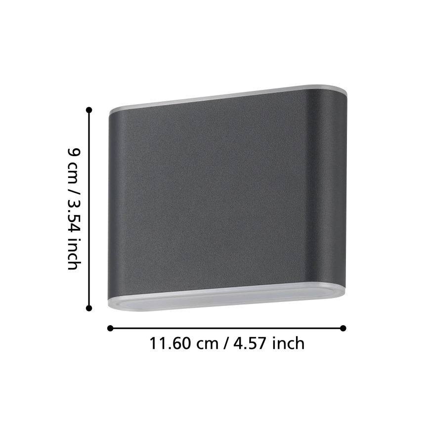 Eglo - LED-ulkoseinävalaisin 2xLED/2,9W/230V 3000K/4000K/6500K IP65