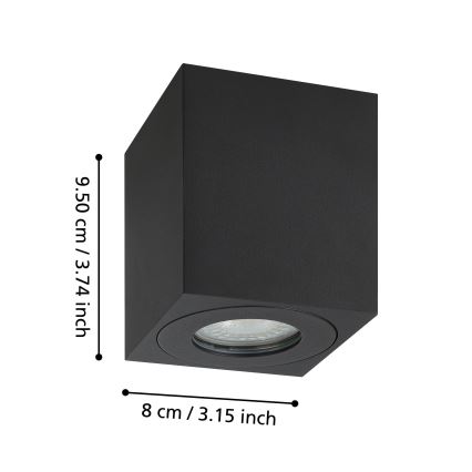 Eglo - Ulkovalaisin 1xGU10/5W/230V 8x8cm IP44