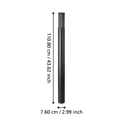 Eglo - Ulkovalaisin 1xE27/15W/230V 110 cm IP54