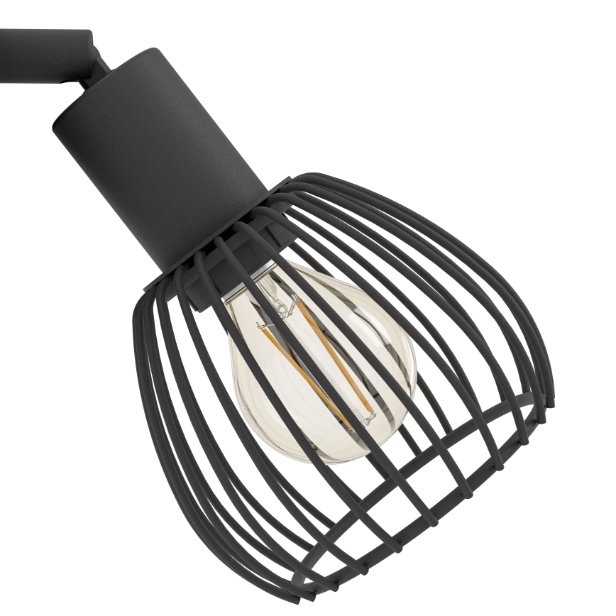 Eglo - Seinävalaisin 1xE14/40W/230V musta