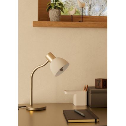 Eglo - Pöytävalaisin 1xE14/25W/230V mattakromi