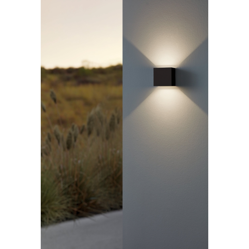 Eglo - LED-ulkoseinävalaisin 2xLED/2,8W/230V IP54 musta